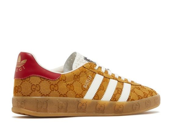 Adidas x Gucci Gazelle 'GG Monogram Beige Brown'