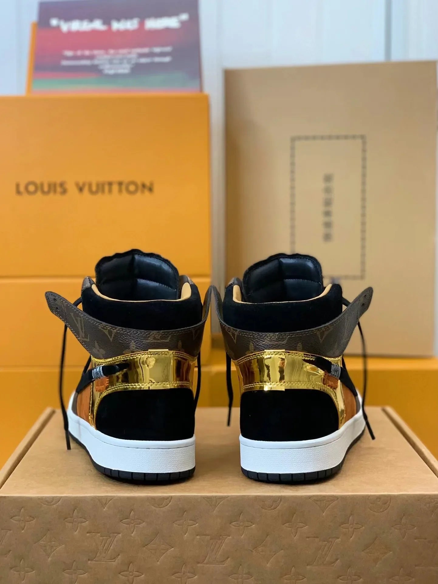 Nike Air Jordan 1 x LV – Luxury Earth‑Tone Monogram Edition