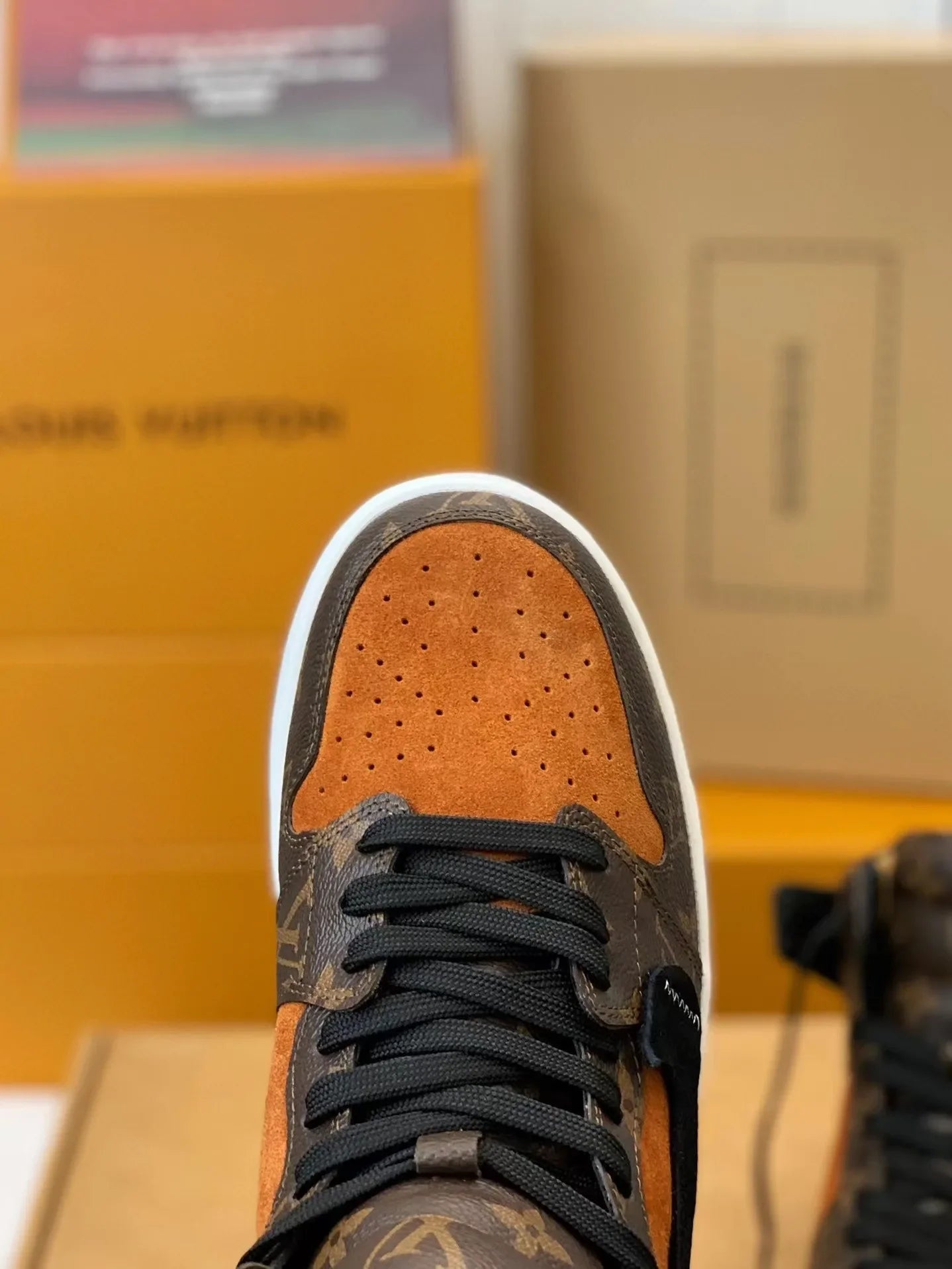 Nike Air Jordan 1 x LV – Luxury Earth‑Tone Monogram Edition