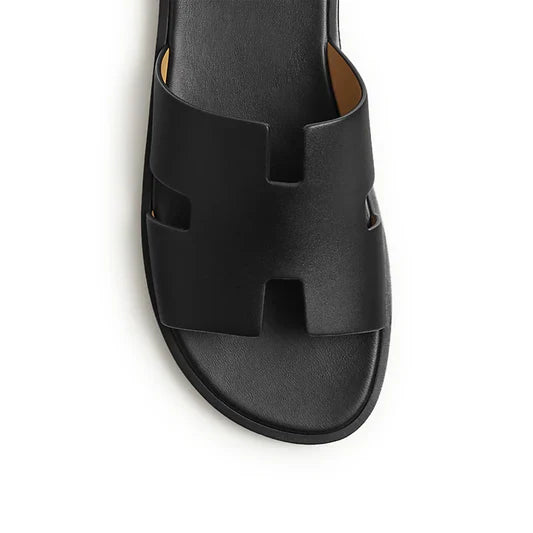 Hermès Paris Izmir Black Sandal