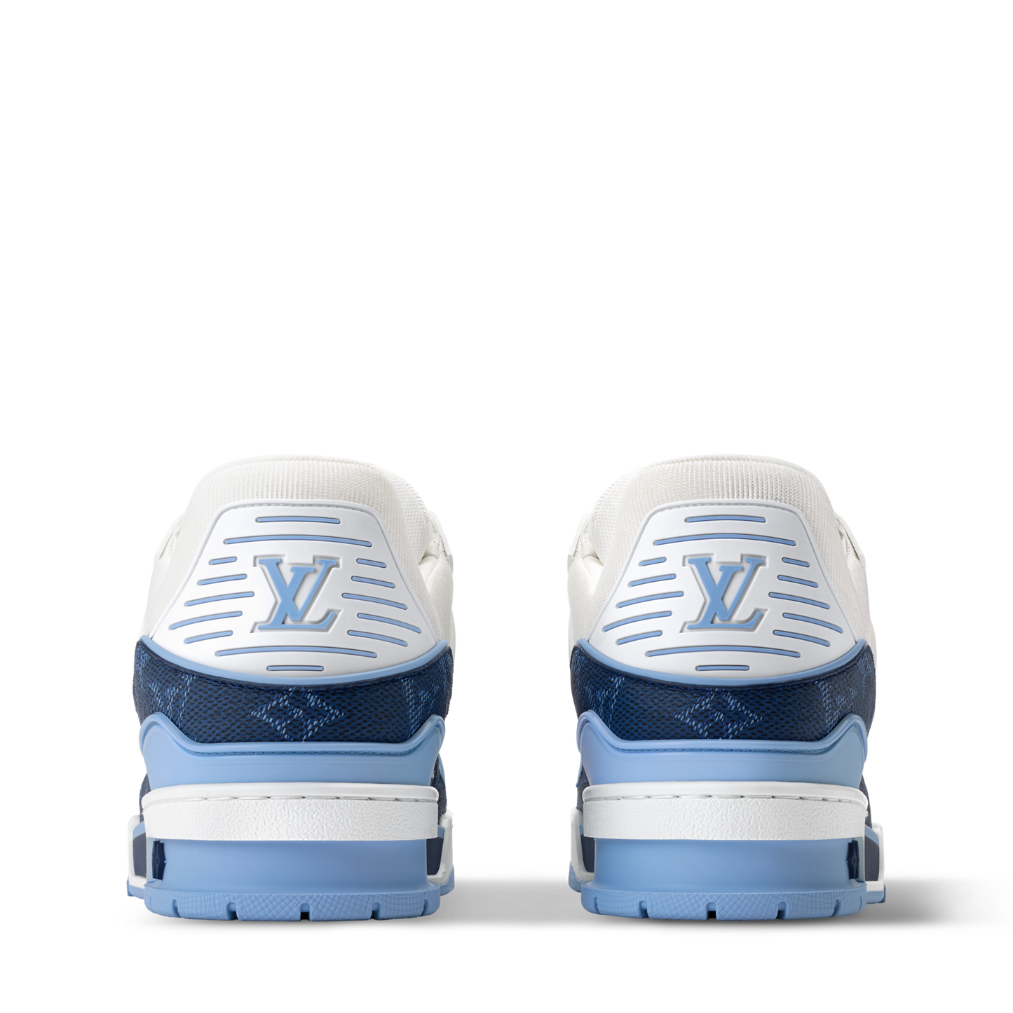 Louis Vuitton LV Trainer Navy Blue Monogram Leather Sneaker