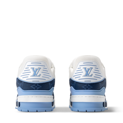 Louis Vuitton LV Trainer Navy Blue Monogram Leather Sneaker