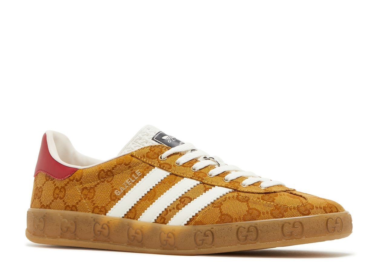 Adidas x Gucci Gazelle 'GG Monogram Beige Brown'