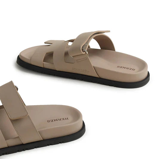 Hermès Paris Chypre Beige Mastic Sandals
