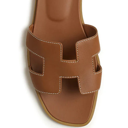 Hermès Paris Oran Gold Sandal