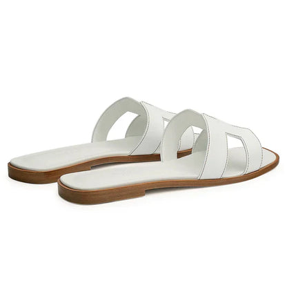 Hermès Paris Oran White Sandal